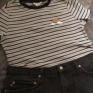 🌈RAINBOW☁️ ringer tee